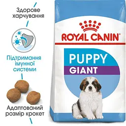 Сухий корм для щенят гігантських порід Royal Canin Giant Puppy, 15 кг (3030150) - мініатюра 3