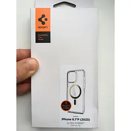 Чохол Spigen Ultra Hybrid MagFiдля iPhone 15 Pro (6.1") Gold ACS06718 прозорий протиударний - мініатюра 2