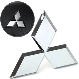 Емблема для Mitsubishi 117x103 мм Xром (MN126476)