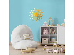 Дзеркальний декор акриловий самоклеючий STICKER WALL золото 27шт (D) SW-00002503 - мініатюра 6