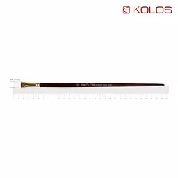 Пензель синтетика плоска Snow 1098F №10 довга ручка KOLOS (4823064901719)