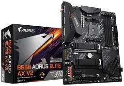 Материнська плата Gigabyte B550 AORUS ELITE AX V2 sAM4 B550 4xDDR4 M.2 HDMI DP ATX - мініатюра 5
