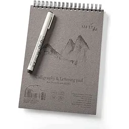 Альбом для каліграфії та леттерінгу в папці SM-LT Art Authentic А4 100 г/м2 50 аркушів білий папір   - мініатюра 2