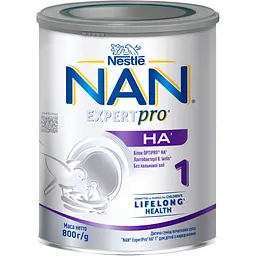 Дитяча суміш початкова суха NAN ExpertPro HA 1 для дітей з народження 800 г
