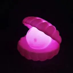 Нічник Мушля з перлиною Perl Light · LED світильник настільний бездротовий з USB зарядкою - мініатюра 6