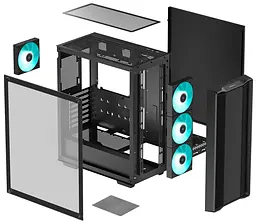 Корпус Deepcool CC560 V2 Black без БП (R-CC560-BKGAA4-G-2) - мініатюра 11
