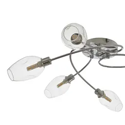 Люстра стельова Brille галогенна в спальню G9 60W CH (LK-659C/6) - мініатюра 3