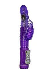 Вібратор-кролик Boss Series Rabbit Massager 24.5 см фіолетовий - мініатюра 4