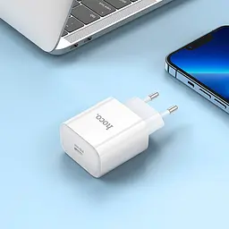 Мережевий зарядний пристрій Hoco C76A Pro Majestic PD30W White [170757] - мініатюра 7