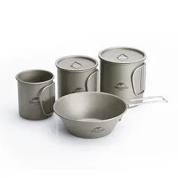 Титанова миска Naturehike NH20CJ004, 300 мл, титан - мініатюра 3