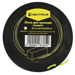 Лісочка для тримерів у бухті Кентавр (квадрат) 2.4 мм х 3LB 235 м - мініатюра 4