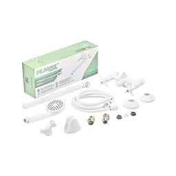 Змішувач для ванни з лійкою Plamix Pablo -140 Euro SET white PM0670 Білий - мініатюра 7