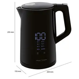 Електрочайник Profi Cook PC-WKS 1243 Black - мініатюра 6