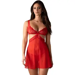Комплект Obsessive Cupide Desir 2XL/3XL червоний