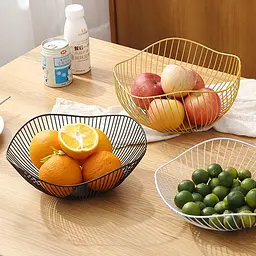 Фруктівниця металева 7392 25 см чорна - мініатюра 2