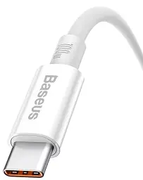 Кабель Baseus Superior Series Fast Charging Cable USB to Type-C 100W 1m P10320102214-01 White - мініатюра 3