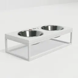 Hollky Base M — миски на підставці для середніх собак та великих котів (2 × 0,95 л) - мініатюра 4