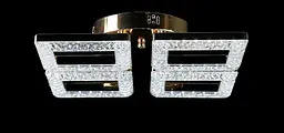 Люстра стельова LED Splendid Ray LT8001/4, 80W, золото, білий, сучасний стиль з пультом, димер - мініатюра 2