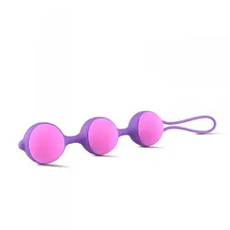 Вагінальні кульки Toyz4lovers Bi-Balls Triple, 21 см (фіолетовий) - мініатюра 3