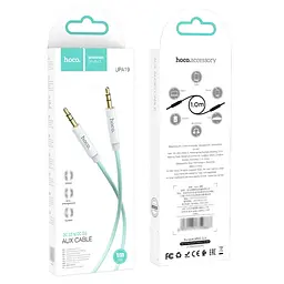 AUX кабель Hoco UPA19 Jack 3.5 to Jack 3.5 1 м зелений - мініатюра 3