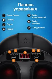 Масажер для ніг роликовий масаж із підігрівом - мініатюра 11