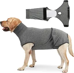 Гігієнічні труси/комбінезон для собак WanTalk Full Body Dog Diaper, Grey, S