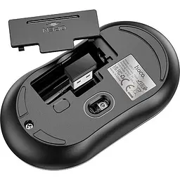 Миша Hoco GM21 Platinum Wireless Black [93364] - мініатюра 4
