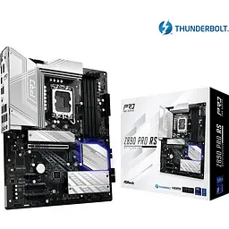 Материнська плата AsRock Z890 PRO RS (1851/Z890, 4xDDR5, PCIex16, HDMI/DP/TB4, 4xSATA, 4xM.2, 2.5Glan, 7.1c, ATX) - мініатюра 5