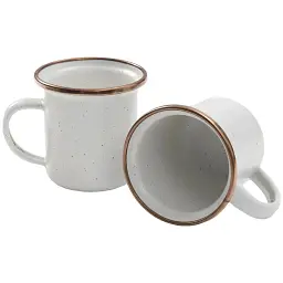 Набір чашок Barebones Espresso Cup/Enamel/Set 2 шт Egg Shell