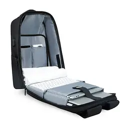 Рюкзак Mark Ryden для ноутбука 15.6 дюймів Rock MR9405YY з кодовим замком TSA та USB портом Чорний - мініатюра 4