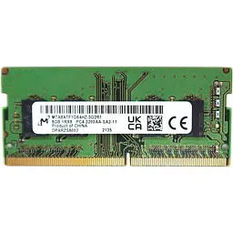Модуль пам'яті Micron DDR4 8Gb 3200 MHz Sodimm (MTA8ATF1G64HZ-3G2R1) Б/в
