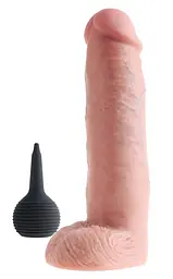 Фалоімітатор з еякуляцією King Cock Squirting Cock 25.4 см тілесний - мініатюра 3