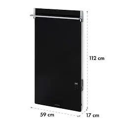 Інфрачервоний обігрівач для ванної кімнати Klarstein Hot Spot Crystal Spotless Smart (10035065) - мініатюра 9