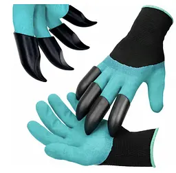 Садові рукавички з кігтями Garden Gloves LY-557 - універсальний інструмент LY-557 для городу - мініатюра 3