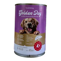 Консерва для собак всіх порід Golden Dog 415 грамів з печінкою