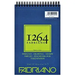 Альбом для рисунку Fabriano на спіралі 1264 А5 (14.8х21 см) 180г/м2 30л
