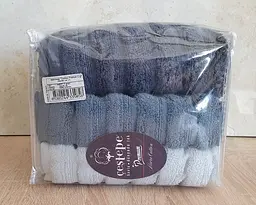 Набір турецьких махрових рушників Cestepe MicroCotton Premium 3 штуки 50x90 Ezgi 7 щільність 600 г/м2 - мініатюра 5