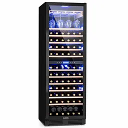 Винний холодильник Klarstein Vinovilla Grande 162 Built-in Duo Onyx Edition 4 (10045909)
