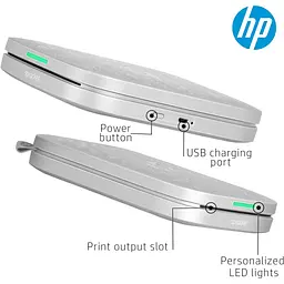 Портативний фотопринтер HP Sprocket 3x4 Silver (HPISP3X4W) [141276] - мініатюра 6