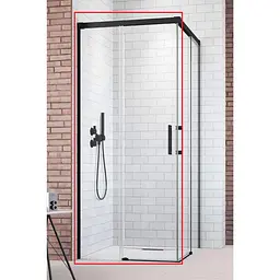 Душові двері Radaway Idea Black KDD 110x200,5 скло прозоре, ліва (387063-54-01L)