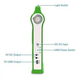 Ліхтар LED EP-038A Power Bank із сонячною панеллю та 2 лампочками - мініатюра 2