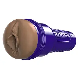 Мастурбатор-вагіна Fleshlight Boost Bang Medium Dark Flesh, плаваючі кільця Turbo Tech - мініатюра 6