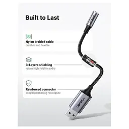 Звукова плата Ugreen CM477 black (30757) - мініатюра 5