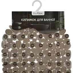 Килимок для ванної Eco Fabric Камінці 66х34 см прозоро-чорний (6634-004) - мініатюра 5