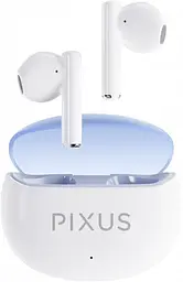 Бездротові навушники Pixus Spase, TWS, BT5.3, 80mAh, 480mAh, 6h, white UA UCRF - мініатюра 2