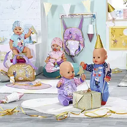 Одяг для ляльки Baby Born Святковий комбінезон лавандовий (831090-1) - мініатюра 7
