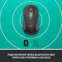 Миша бездротова Logitech Signature M650 L Left Graphite (910-006239) - мініатюра 4