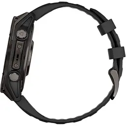 Смарт-годинник Garmin Fenix 8 AMOLED Sapphire 47mm Carbon Gray DLC Titanium with Black/Pebble Gray Silicone Band (010-02904-20) [115046] - мініатюра 4