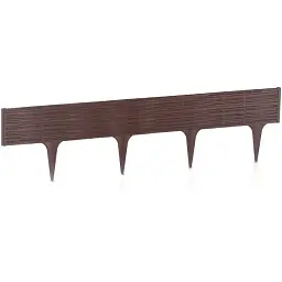 Бордюр садовий Prosperplast Garden Border 3.9 м коричневий (IBWI-R222) - мініатюра 2