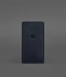 Шкіряний чохол для iPhone 13 Синій Crazy Horse - мініатюра 2